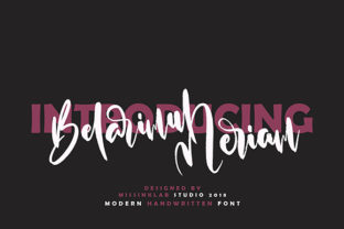 Belarimul Meriam: A Handwritten Typeface for Web Design