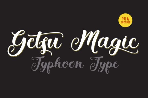 Getsu Magic: A Handwritten Font with Bold Authentic Charm for Crafters and Makers