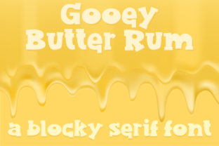 Gooey Butter Rum Font Adds Bold Charm to Web Design