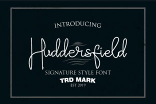 Huddersfield Script Font: A Handwritten Touch for Handmade Products