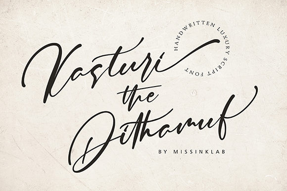 Kasturi Dithamuf: A Bold Handwritten Script Font for Digital Storytelling