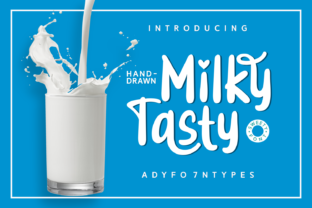 Milky Tasty Font: A Handwritten Typeface for Campaign Design