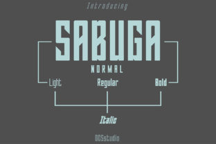 Sabuga: A Bold Sans Serif Font for Handmade Labels