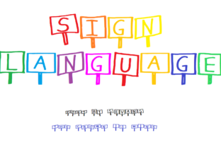 Sign Language Font: A Whimsical Decorative Typeface for Editorial Design